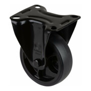 BS Rollen Roulette fixe L810.B44.101.06, diamètre 100 mm, L 32 mm, 110 kg avec platine de fixation noir