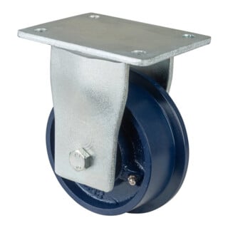 BS Rollen Roulette fixe RR110.C65 Ø 125 mm I 36 mm 900 kg bleu