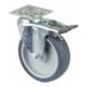 BS Rollen Roulette pivotante A220.A80, avec frein total, platine, 80, L 21mm, 50kg caoutchouc-1