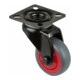 BS Rollen Roulette pivotante A800.A85.03 avec plaque, Ø 50, l 20 mm 50 kg TPR-1