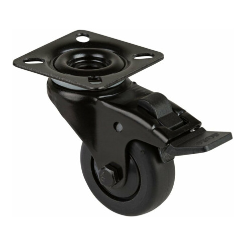 BS Rollen Roulette pivotante A820.A85.050 avec plaque, Ø 50 L 20mm, 50kg TPR