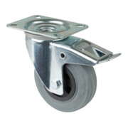 BS Rollen Roulette pivotante avec frein total, diamètre 100 mm, L420.B46 70kg, acier