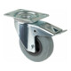 BS Rollen Roulette pivotante avec frein total, diamètre 100 mm, L420.B46 70kg, acier-1