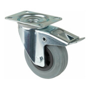 BS Rollen Roulette pivotante avec frein total, diamètre 100 mm, L420.B46 70kg, acier