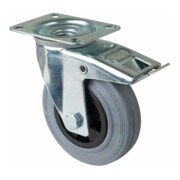 BS Rollen Roulette pivotante avec frein total, diamètre 125 mm, L420.B46 100kg, acier