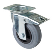 BS Rollen Roulette pivotante avec frein total, diamètre 125 mm, L420.B46 100kg, acier