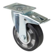 BS Rollen Roulette pivotante avec frein total, diamètre 125 mm, LS420.B80 150kg, acier