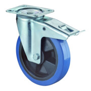 BS Rollen Roulette pivotante avec frein total, diamètre 125 mm, LSS420.B61 300kg, acier