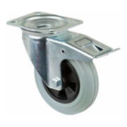 BS Rollen Roulette pivotante avec frein total, diamètre 160 mm, L420.B46 135kg, acier