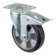 BS Rollen Roulette pivotante avec frein total, diamètre 180 mm, L420.B80 300kg, acier-1