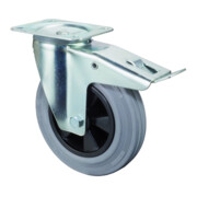 BS Rollen Roulette pivotante avec frein total, diamètre 200 mm, L420.B46 205kg, acier