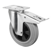 BS Rollen Roulette pivotante avec frein total, diamètre 200 mm, L420.B46 205kg, acier