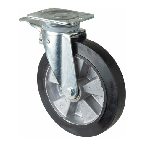 BS Rollen Roulette pivotante avec frein total, diamètre 250mm, L420.I80 450kg, acier