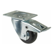 BS Rollen Roulette pivotante avec frein total, diamètre 80 mm, L420.B40 100kg, acier