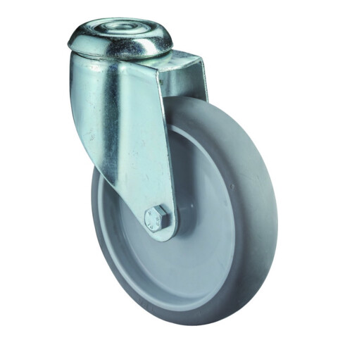 BS Rollen Roulette pivotante C101.A80, avec trou arrière, diamètre 125, l 31 mm