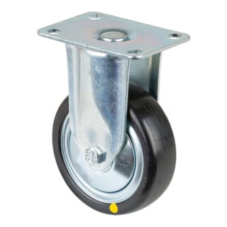 BS Rollen Roulette pivotante C110.A89 Ø 100 mm I 32 mm 80 kg noir avec plaque de fixation
