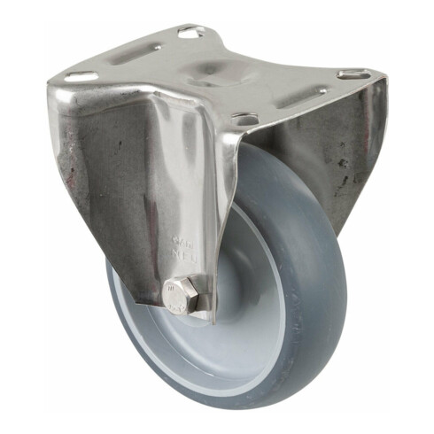 BS Rollen Roulette pivotante, diamètre 100 mm H110.I43 80 kg Acier inoxydable