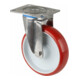 BS Rollen Roulette pivotante, diamètre 125 mm H100.L26 130 kg acier inoxydable-1