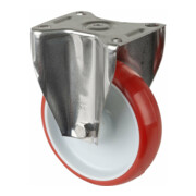 BS Rollen Roulette pivotante, diamètre 125 mm H110.L26 130 kg inoxydable