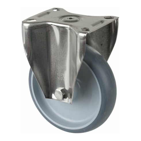 BS Rollen Roulette pivotante, diamètre 125 mm H110.L43 100 kg Acier inoxydable