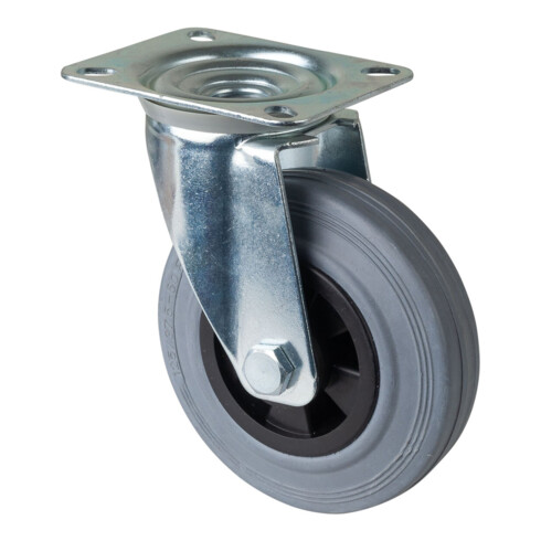 BS Rollen Roulette pivotante, diamètre 125 mm L400.B46 100 kg, acier galvanisé