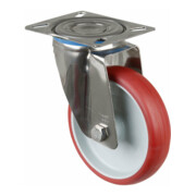 BS Rollen Roulette pivotante, diamètre 150 mm H100.B26 200 kg acier inoxydable