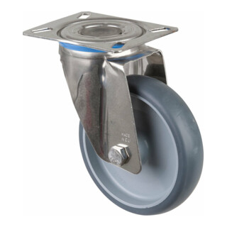 BS Rollen Roulette pivotante, diamètre 150 mm H100.B43 140 kg acier inoxydable