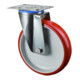 BS Rollen Roulette pivotante, diamètre 200 mm H100.L26 200 kg Acier inoxydable-1