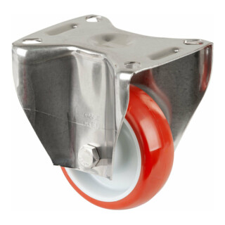 BS Rollen Roulette pivotante, diamètre 80 mm H110.L26 100 kg acier inoxydable