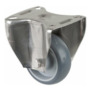 BS Rollen Roulette pivotante, diamètre 80 mm H110.L43 60 kg acier inoxydable