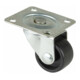 BS Rollen Roulette pivotante F25, avec plaque, diamètre 25, L 14mm, 15kg plastique-1