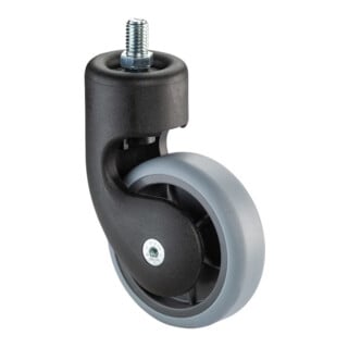 BS Rollen Roulette pivotante F322 Roue Ø 75 mm TPR gris sans frein