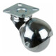 BS Rollen Roulette pivotante F60 avec plaque, Ø 50 L 50mm, 30kg caoutchouc-1