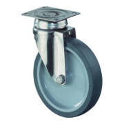 BS Rollen Roulette pivotante G100.A80 avec plaque, Ø 125 L 28mm, 70kg caoutchouc-1