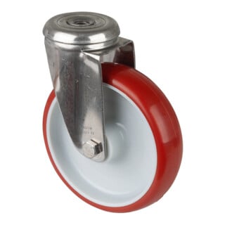 BS Rollen Roulette pivotante H101.B26 Ø 125 mm 130 kg inox