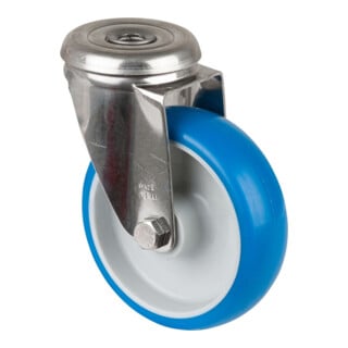 BS Rollen Roulette pivotante H101.B32 Roue inox Ø 100 mm 110 kg