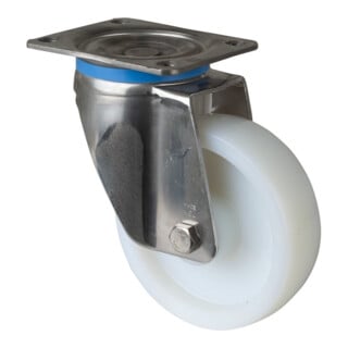 BS Rollen Roulette pivotante HS100.A90 Roue Ø 150 mm 450 kg Acier inoxydable