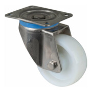 BS Rollen Roulette pivotante HS100.B14, avec plaque, diamètre 125, L 45mm, 700kg, plastique