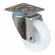 BS Rollen Roulette pivotante HS100.B14, avec platine, diamètre 100, L 35mm, 300kg, plastique