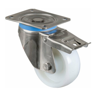 BS Rollen Roulette pivotante HS120.B14, avec plaque, Ø125, L45mm, 700kg