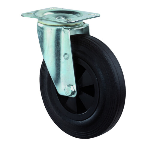 BS Rollen Roulette pivotante L400.B40 Roue D 125mm 100kg, Acier galvanisé