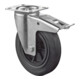 BS Rollen Roulette pivotante L420.B40 avec frein total Roue D 125mm 100kg, acier galvanisé-1