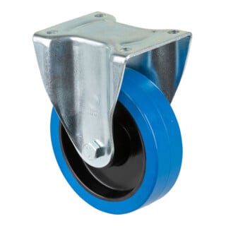BS Rollen Roulette pivotante L610.B61 Ø 160 mm I 42 mm 300 kg bleu avec plaque de fixation