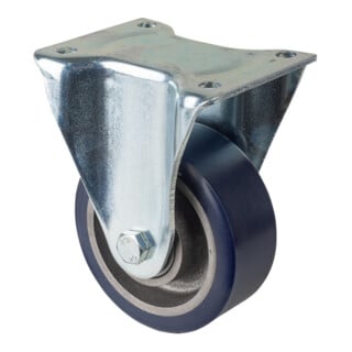 BS Rollen Roulette pivotante L610.C11 Ø 125 mm I 50 mm 400 kg rouge avec plaque de fixation