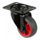BS Rollen Roulette pivotante L800.B44.081.03 avec plaque, Ø 80 L 32mm, 100kg TPR-1