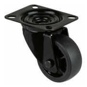 BS Rollen Roulette pivotante L800.B44.081.06 avec plaque, Ø 80 L 32mm, 100kg TPR