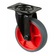 BS Rollen Roulette pivotante L800.B44.126.03 avec plaque, Ø 100 L 32mm, 120kg TPR