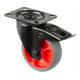 BS Rollen Roulette pivotante L820.B44.101.03 avec plaque, Ø 100, L 32mm 110kg, TPR-1