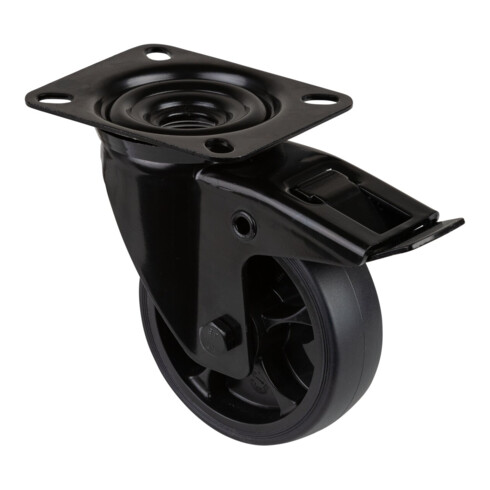 BS Rollen Roulette pivotante L820.B44.101.06 avec plaque, Ø 100 L 32mm, 110kg TPR