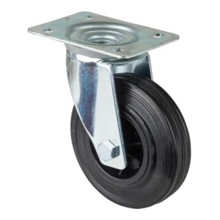 BS Rollen Roulette pivotante LS400.B40 Roue Ø 125 mm 100 kg Acier galvanisé